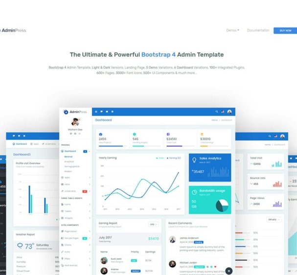 admin-press-the-ultimate-bootstrap-4-dashboard-powerful-bootstrap-4-admin-template